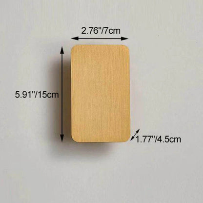 LED Wall Sconce Light Fixture - Nordic Minimalist Aluminum Rectangular 2-Light Panel for Modern Home Decor & Hallways