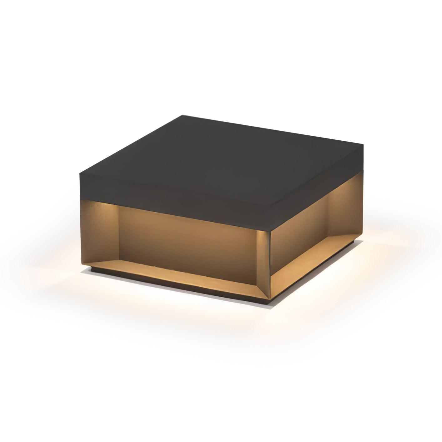 Black Box Outdoor Post Light Fixture - Weather-Resistant LED Lamp for Pathway, Garden & Patio Lighting