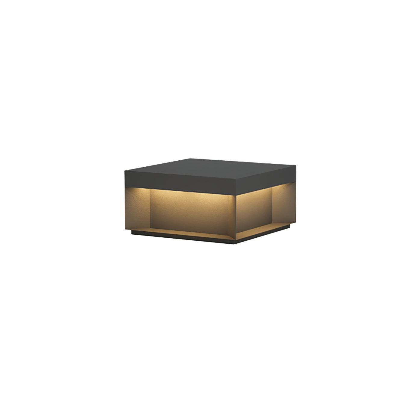 Black Box Outdoor Post Light Fixture - Weather-Resistant LED Lamp for Pathway, Garden & Patio Lighting