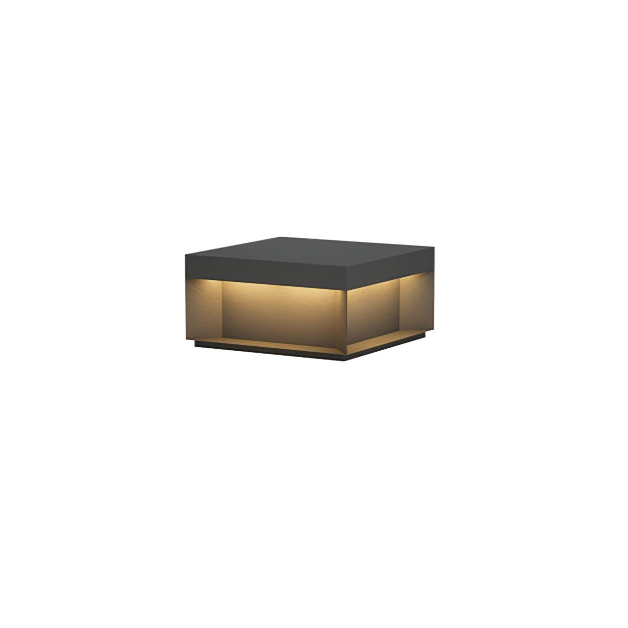 Black Box Outdoor Post Light Fixture - Weather-Resistant LED Lamp for Pathway, Garden & Patio Lighting