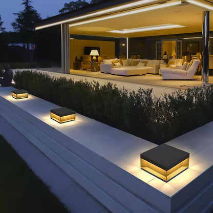 Black Box Outdoor Post Light Fixture - Weather-Resistant LED Lamp for Pathway, Garden & Patio Lighting
