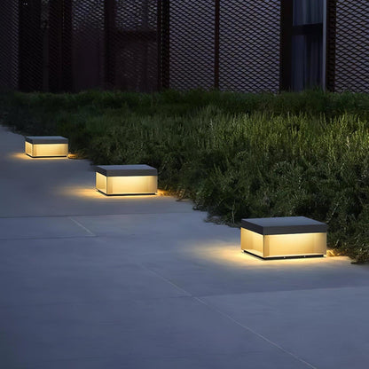 Black Box Outdoor Post Light Fixture - Weather-Resistant LED Lamp for Pathway, Garden & Patio Lighting