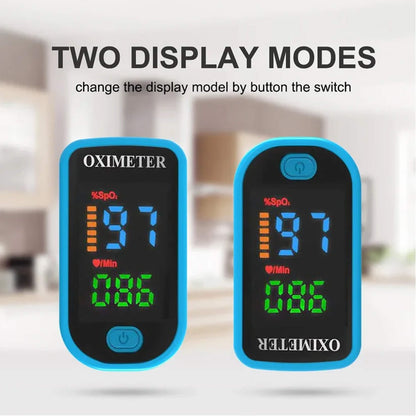 High-Precision Non-Invasive Blood Oxygen Monitor | Blood Glucose Meter | One-Button Operation, LED Display & Ideal for Diabetes Control in Home