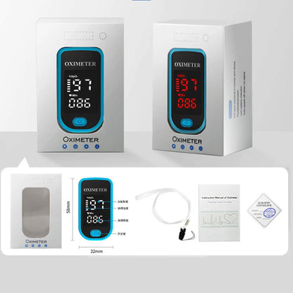 High-Precision Non-Invasive Blood Oxygen Monitor | Blood Glucose Meter | One-Button Operation, LED Display & Ideal for Diabetes Control in Home