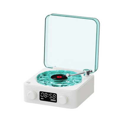 Wireless Vinyl Record Player | Retro Design with Adjustable Ambient Lighting for Home Entertainment