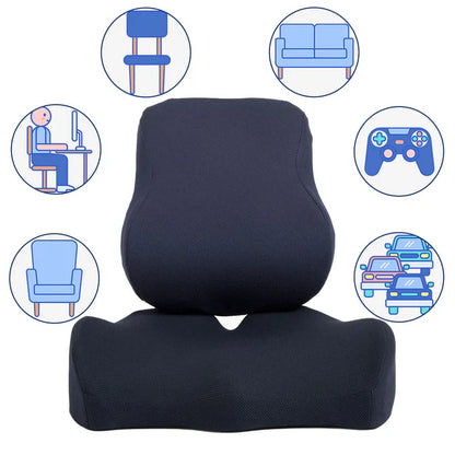 Coccyx & Tailbone Pain Relief Seat Cushion for the Chair | Orthopedic Memory Foam for Sciatica Pain, Hemorrhoid & Tailbone and Coxis Pain Relief
