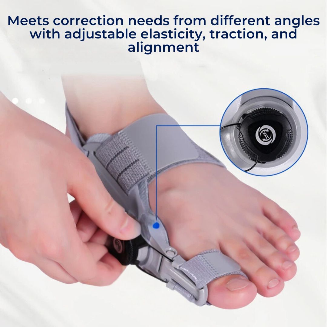 Bunion Relief Brace | Adjustable, Non-Woven Material & Rotatable Toe Separator for Hallux Valgus Pain Alleviation