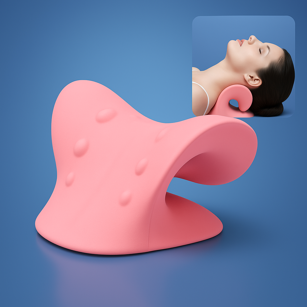 Chiropractic Neck Pillow | Pain Relief, Improved Posture & Better Sleep for Neck Tension Relief