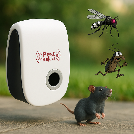 Ultrasonic Rat Repeller Device - Effective Pest Control for Rodents - Safe for Home & Garden Use, 48-Hour Results