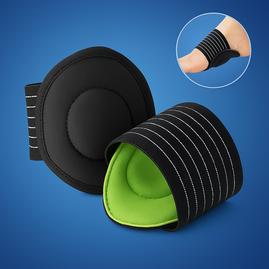 FootEase Arch Support for Plantar Relief | Maximum Comfort, Breathable Design & Ideal for Walking, Running, and Standing