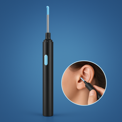 Earwax Removal Tool | Smart Visual with LED Camera & Soft Tips for Safe, Precise Ear Cleaning