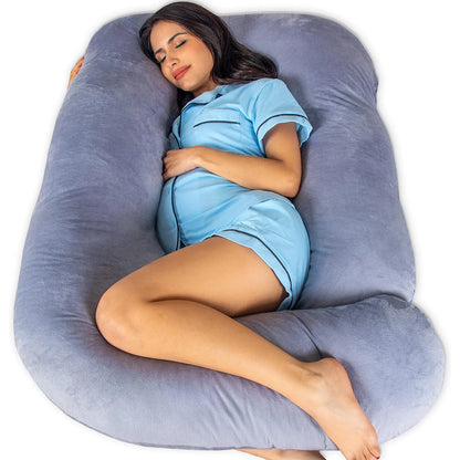 C+U Shaped Pregnancy Pillow | Full Body Comfort & Support for Maternity Sleep