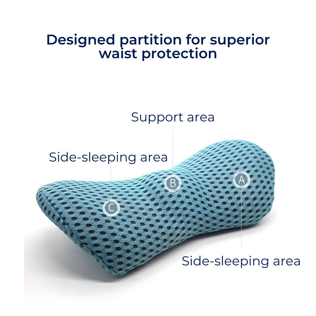 Lumbar Support Cushion | Ergonomic Design for Lower Back Pain Relief | Ideal for Office, Driving & Home Use