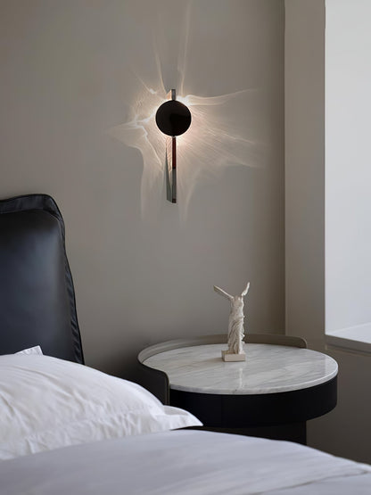 Creative Light and Shadow Wall Lamp | Stainless Steel, Integrated LED & Ideal for Indoor Use