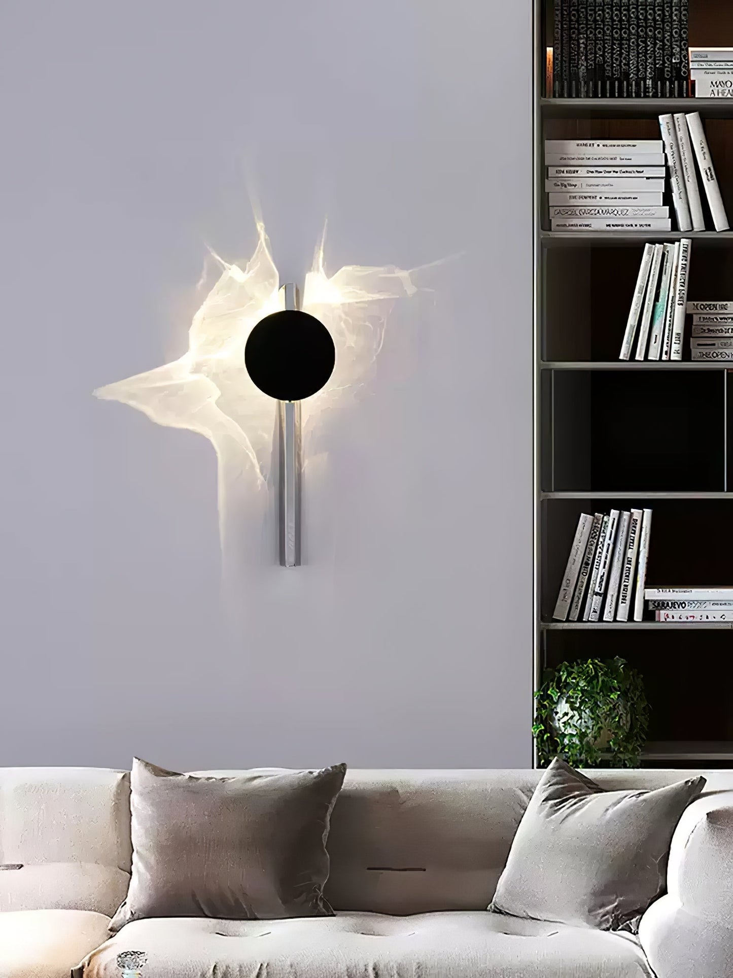 LED Wall Lamp with Creative Light and Shadow Effects for Modern Home Decor and Ambient Lighting