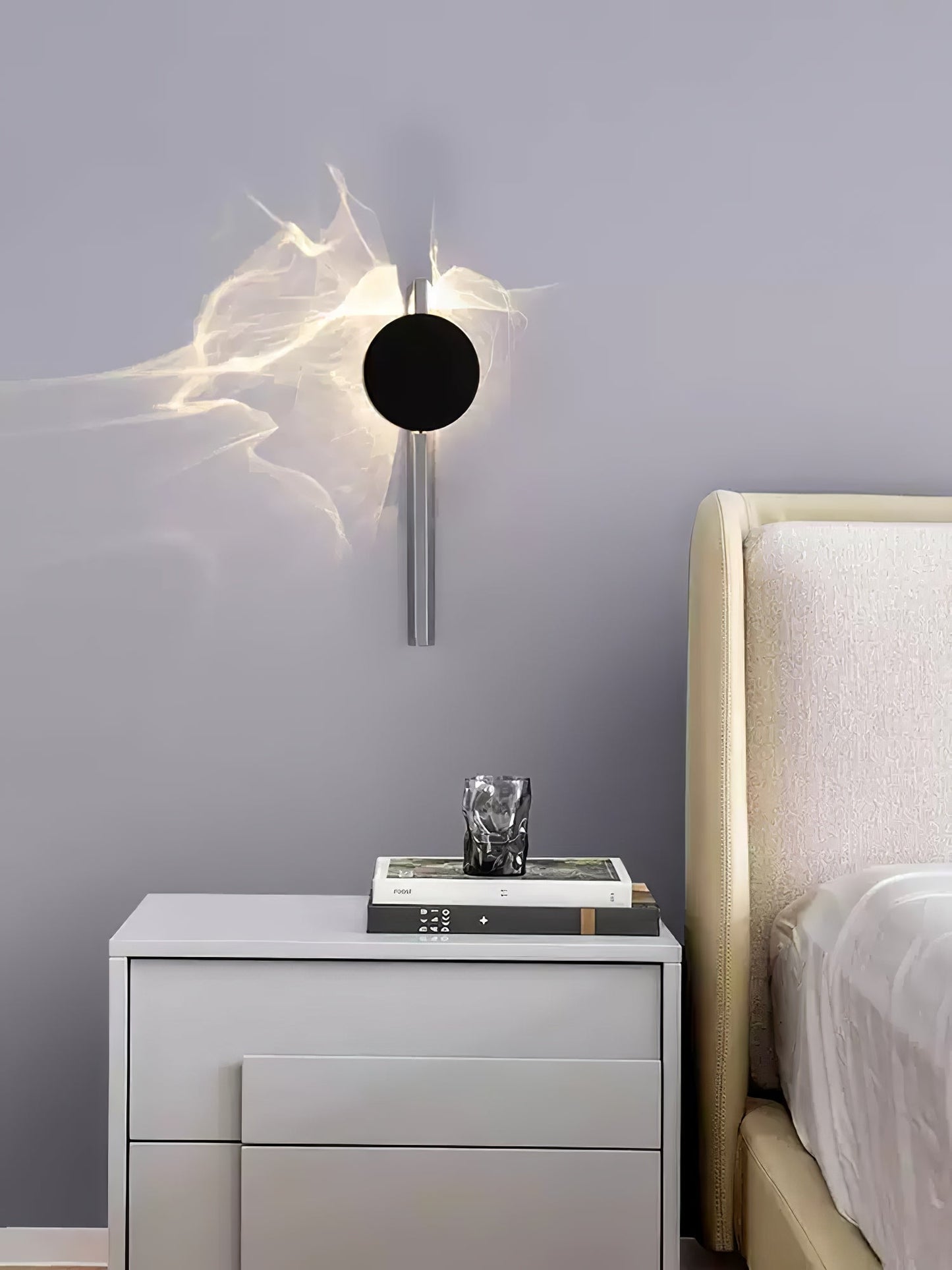 LED Wall Lamp with Creative Light and Shadow Effects for Modern Home Decor and Ambient Lighting