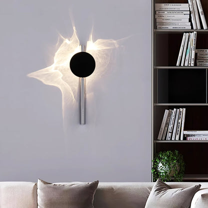 Creative Light and Shadow Wall Lamp | Stainless Steel, Integrated LED & Ideal for Indoor Use