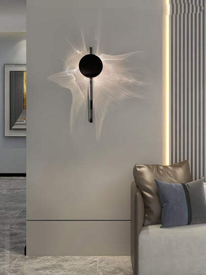 LED Wall Lamp with Creative Light and Shadow Effects for Modern Home Decor and Ambient Lighting