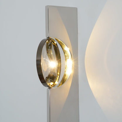 Creative Light and Shadow Wall Lamp | Stainless Steel, Integrated LED & Ideal for Indoor Use