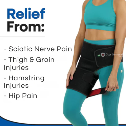 Sciatica Nerve Pain Relief Brace | Hip Brace & Thigh Compression Sleeve | Groin & Hamstring Support Wrap | Adjustable