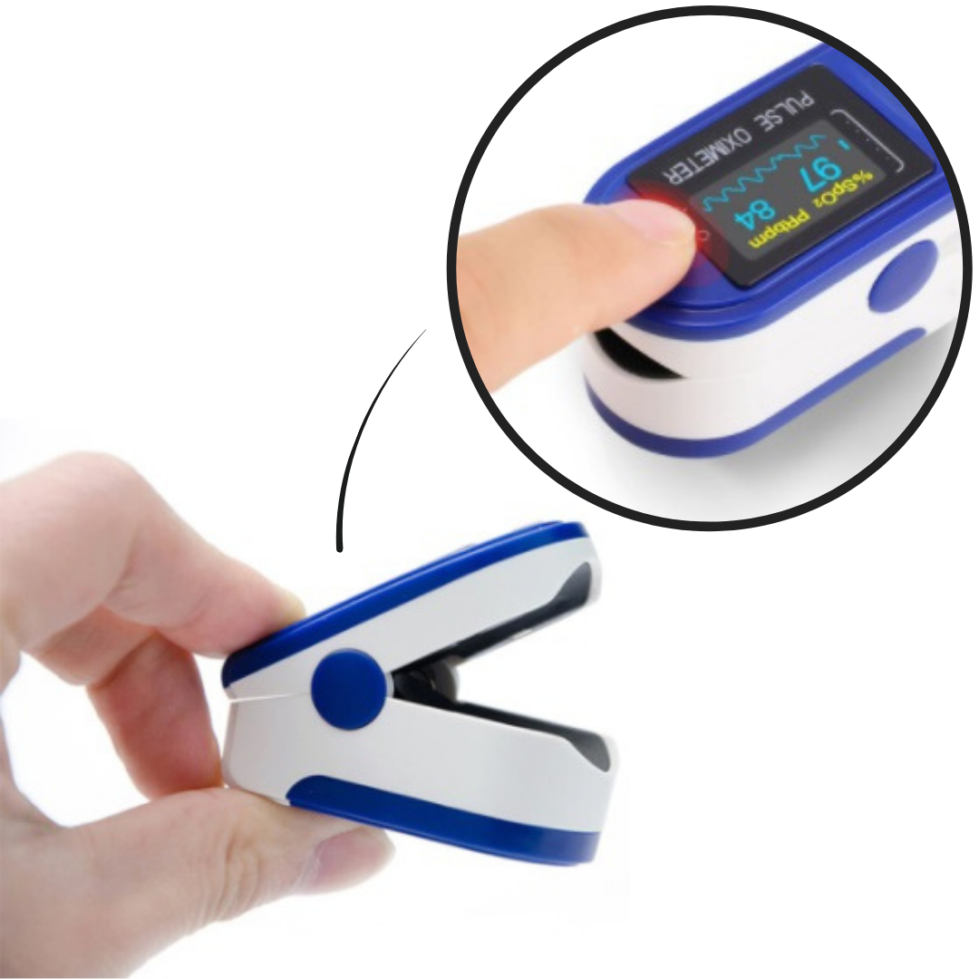 Digital Fingertip Pulse Oximeter for Accurate Blood Oxygen Saturation and Heart Rate Monitoring at Home or on the Go