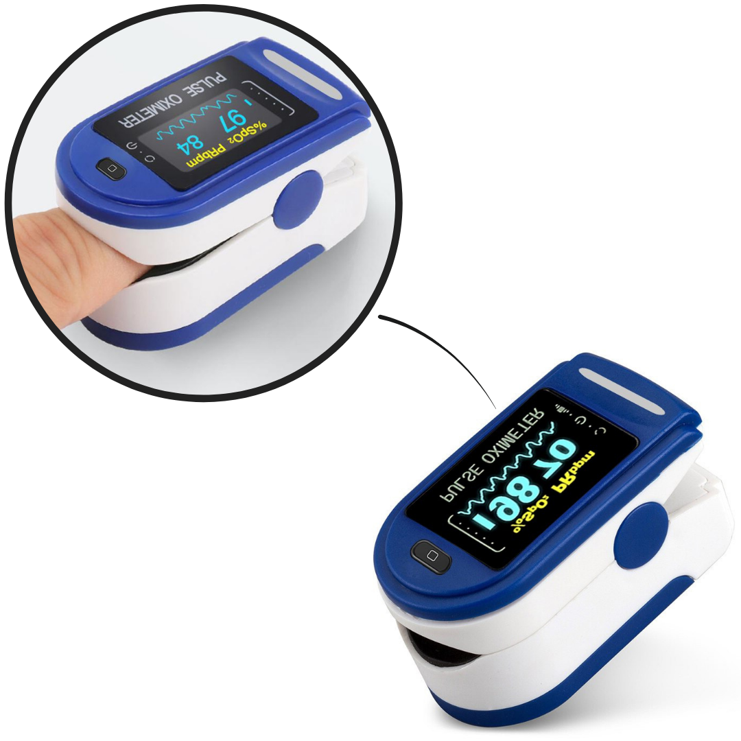 Digital Fingertip Pulse Oximeter for Accurate Blood Oxygen Saturation and Heart Rate Monitoring at Home or on the Go