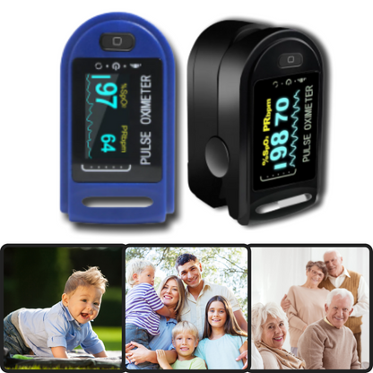 Digital Fingertip Pulse Oximeter for Accurate Blood Oxygen Saturation and Heart Rate Monitoring at Home or on the Go
