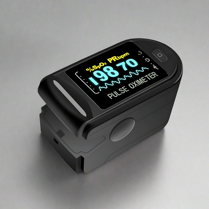 Digital Fingertip Pulse Oximeter for Accurate Blood Oxygen Saturation and Heart Rate Monitoring at Home or on the Go