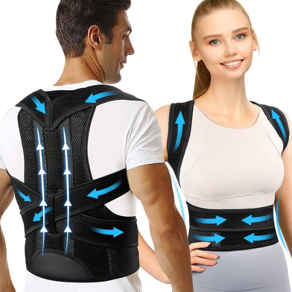 Unisex Back Brace Support Posture Corrector | Adjustable, Lightweight Design for Back Pain Relief & Support During Heavy Lifting