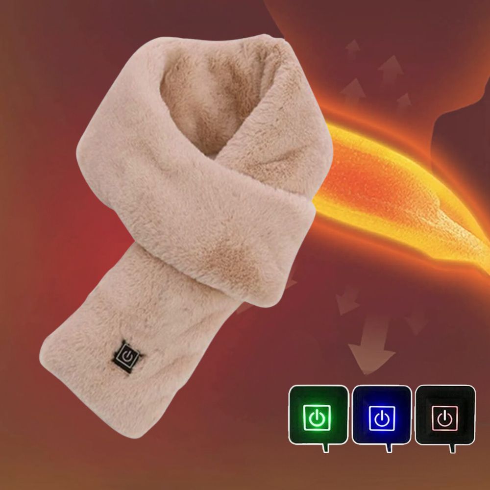 Heated Faux Fur Scarf | Soft, Stylish, and Winter Accessory