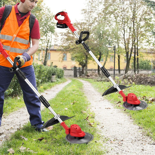 Cordless Grass Trimmer with PowerTrim Technology for Efficient Lawn Care and Edging