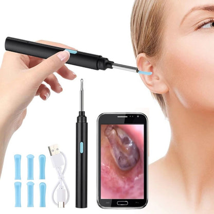 Ear Wax Removal Tool with Camera | Smart Otoscope Ear Cleaner | HD Visual Endoscope with 6 LEDs | Wi-Fi App