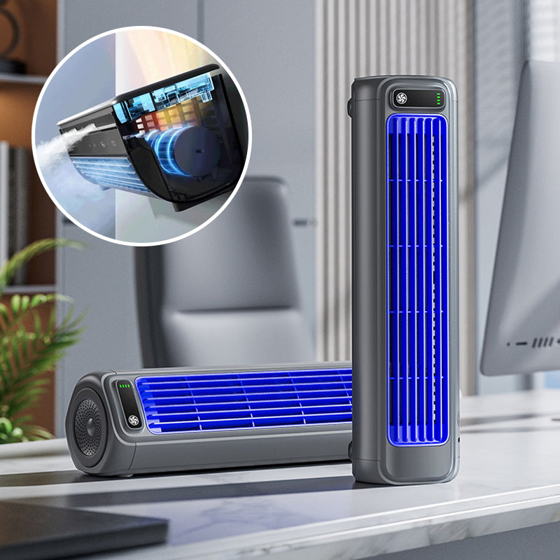 Portable Air Conditioner | Wirelessly Rechargeable, Fast Cooling & Easy Wall Mount for Home and Office Use