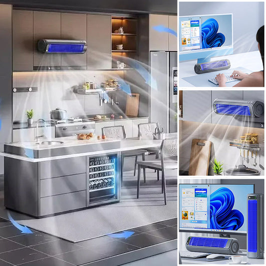 Portable Air Conditioner | Wirelessly Rechargeable, Fast Cooling & Easy Wall Mount for Home and Office Use