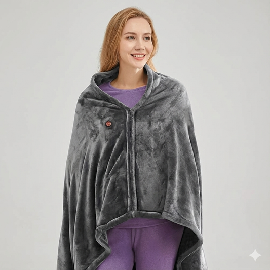 Electric Heated Throw Blanket – USB Powered Heated Blanket with 3 Heat Levels for Home, Office & Travel