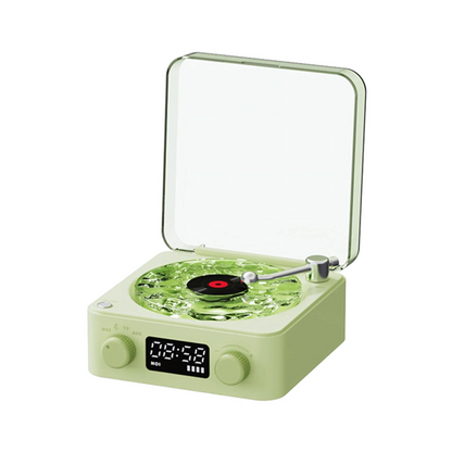 Wireless Vinyl Record Player | Retro Design with Adjustable Ambient Lighting for Home Entertainment