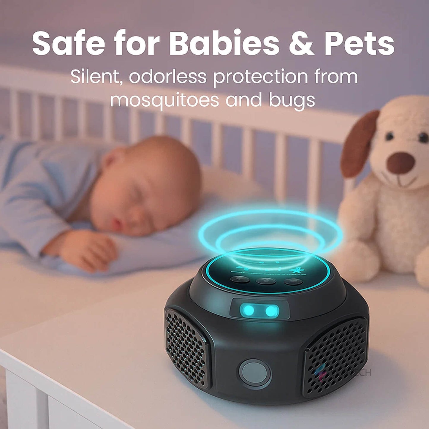 Plug-In Ultrasonic Rat Repellent | 4-Speaker Electronic Rodent Deterrent for Indoor Use – Silent, Chemical-Free & 3200 sq. ft. Coverage