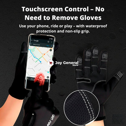 Heated Gloves for Men – Thermal Waterproof Winter Gloves with Heating & Touchscreen Grip