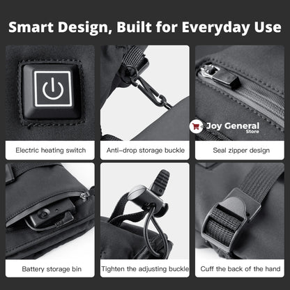 Heated Gloves for Raynaud’s & Arthritis – Rechargeable Waterproof Thermal Gloves with 3 Heat Levels for Pain Relief