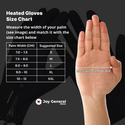 Heated Motorcycle Gloves – Winter Motorbike Gloves with Knuckle Protection, Visor Wiper & Touchscreen