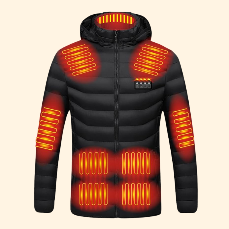 Heated Puffer Jacket | 21 Heating Zones, Adjustable Temperature & Lightweight Design for Winter Adventures