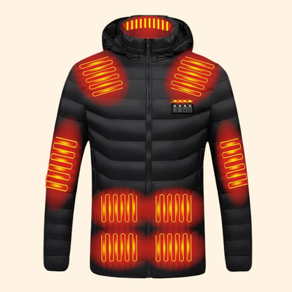 Heated Puffer Jacket | 21 Heating Zones, Adjustable Temperature & Lightweight Design for Winter Adventures