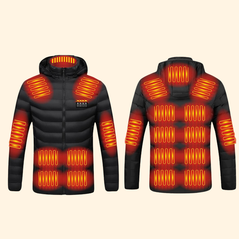 Heated Puffer Jacket | 21 Heating Zones, Adjustable Temperature & Lightweight Design for Winter Adventures