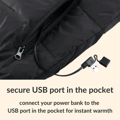 Heated Puffer Jacket | 21 Heating Zones, Adjustable Temperature & Lightweight Design for Winter Adventures