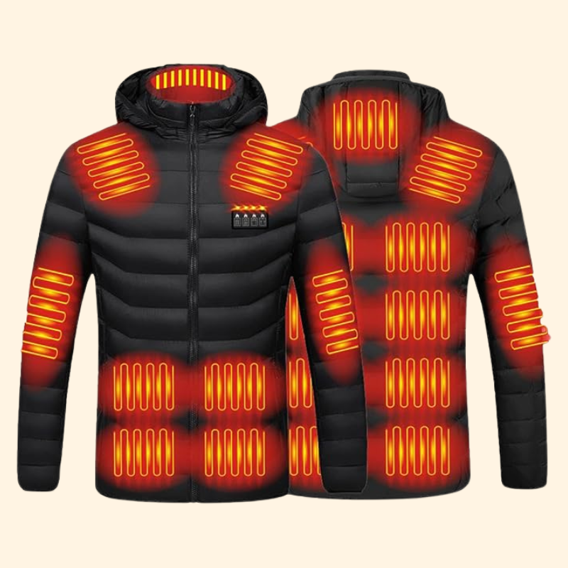 Heated Puffer Jacket | 21 Heating Zones, Adjustable Temperature & Lightweight Design for Winter Adventures