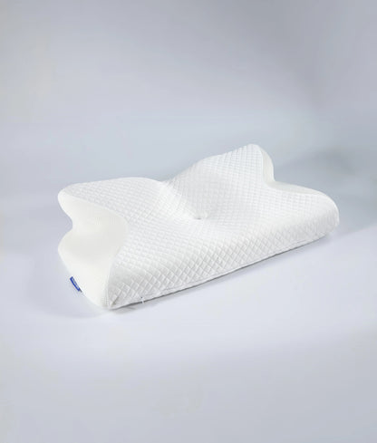 Memory Foam Neck Pillow | Ergonomic Support for Neck Pain Relief & Comfortable Travel