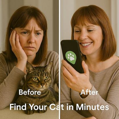 GPS Cat Tracker with Real-Time Location, Waterproof Design, and Long Battery Life for Pet Safety and Monitoring