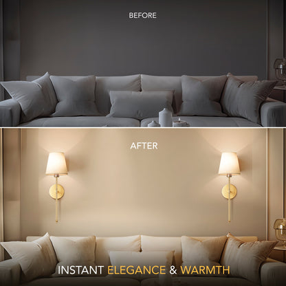 Wireless Wall Sconce | Battery Operated Wall Sconces Canada with Adjustable Brightness, Modern Wall Sconce Lighting & Wall Mount Lights