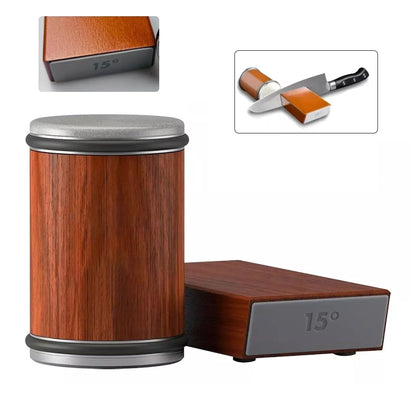 Knife Sharpener Roll System for Kitchen Knives - Easy 15° Degree Sharpening Tool for Precision Edge Maintenance