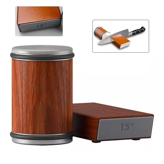 Knife Sharpener Roll System for Kitchen Knives - Easy 15° Degree Sharpening Tool for Precision Edge Maintenance